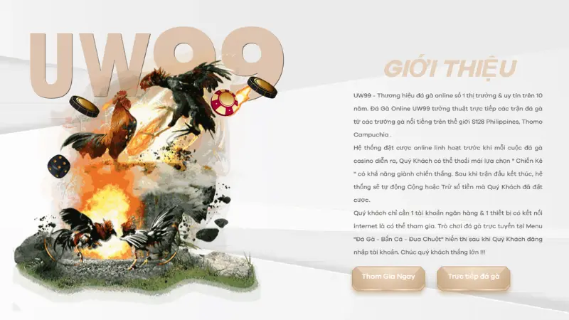 Trực tiếp đá gà uw99
